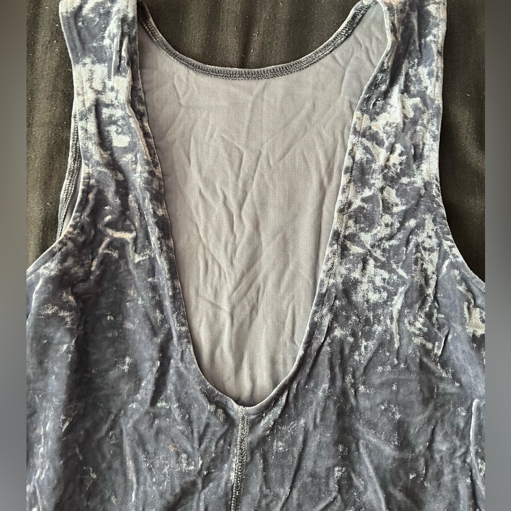 American eagle silver velvet body suit